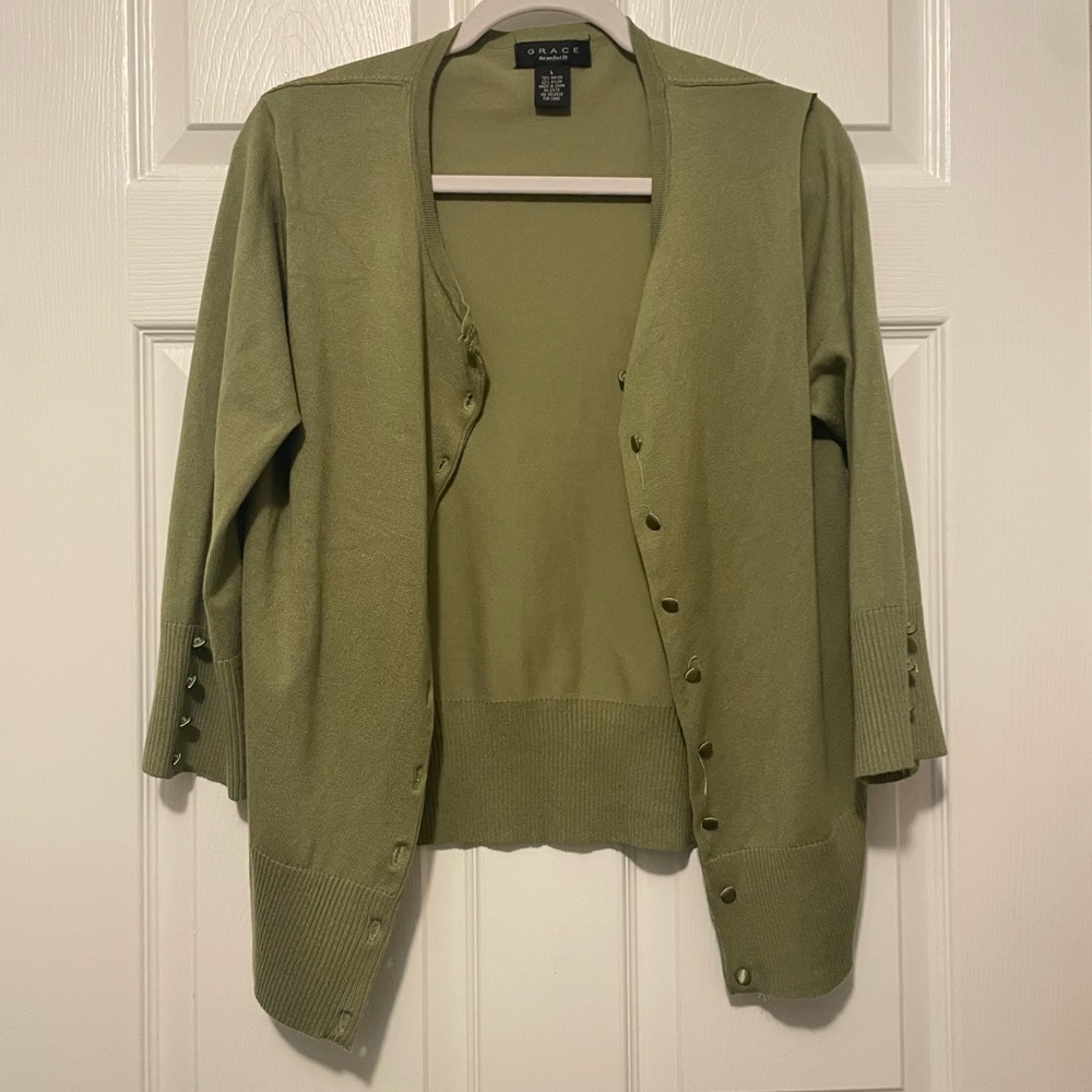Green Cardigan